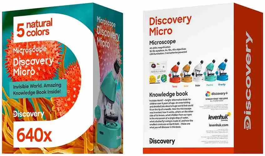 Mikroskop se vzdělávací publikací Discovery Micro Gravity