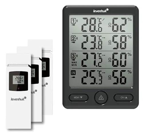 Meteorologická stanice Levenhuk Wezzer PLUS LP20 se 3 senzory