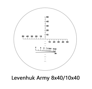 Binokulární dalekohled se zaměřovačem Levenhuk Army 8x40