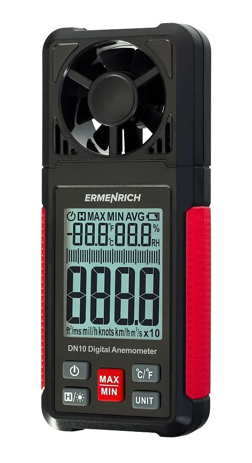 Digitální anemometr Ermenrich Seek DN10
