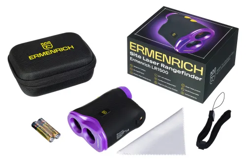 Stavební laserový dálkoměr Ermenrich LR1500 fialový