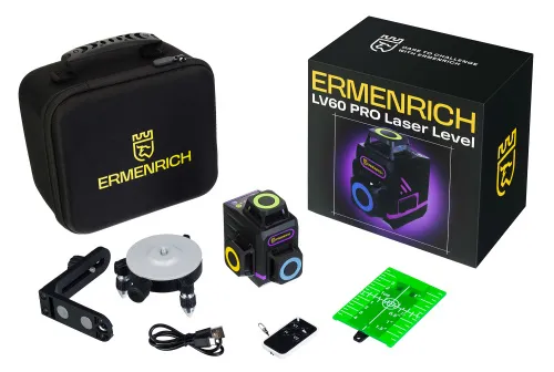 Laserový nivelační přístroj Ermenrich LV60 PRO fialový