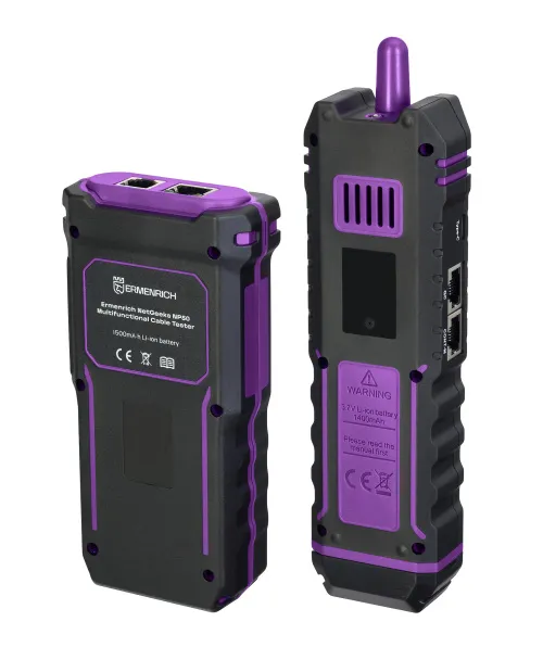 Multifunkční tester kabelů Ermenrich NetGeeks NP50 pro precizní diagnostiku sítí