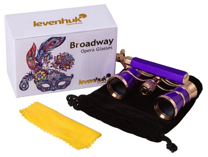 Divadelní kukátko Levenhuk Broadway 325L Amethyst/Ametyst s lorňonem
