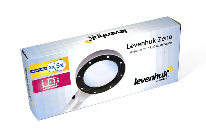 Lupa Levenhuk Zeno 500 s LED osvětlením, 3,5x, 56 mm, kov
