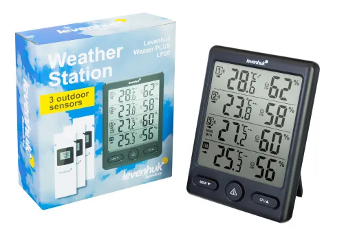 Meteorologická stanice Levenhuk Wezzer PLUS LP20 se 3 senzory
