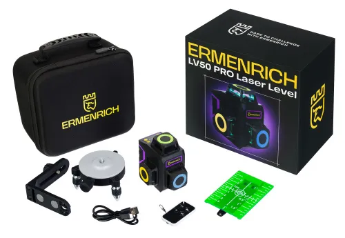 Laserový nivelační přístroj Ermenrich LV50 PRO fialový