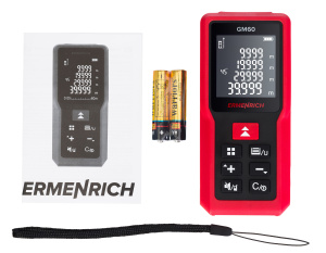 Laserový měřič Ermenrich Reel GM60 čevený