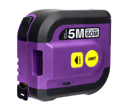 Laserový svinovací metr Ermenrich Reel SLR640 fialový