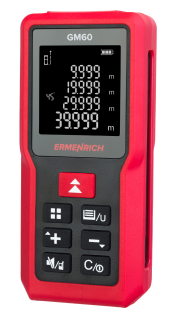 Laserový měřič Ermenrich Reel GM60 čevený