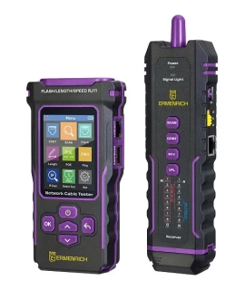 Multifunkční tester kabelů Ermenrich NetGeeks NP50 pro precizní diagnostiku sítí