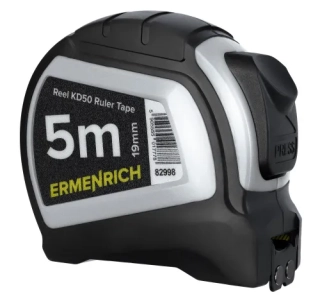 Odolný svinovací metr Ermenrich Reel KD50 s magnetickým háčkem